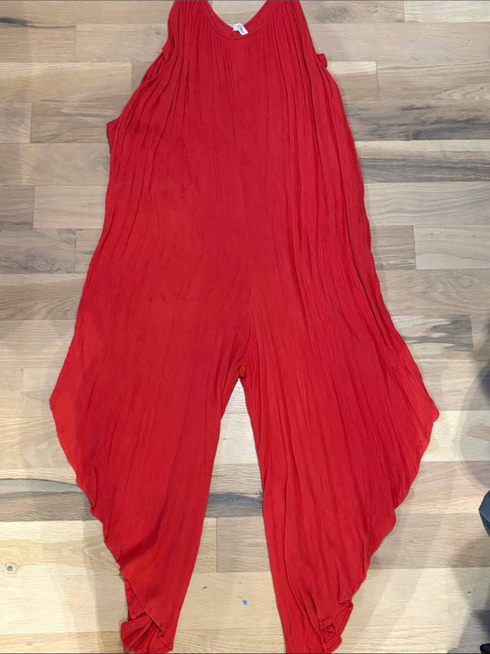 Elan OrangeSleeveless Wide-Leg Jumpsuit